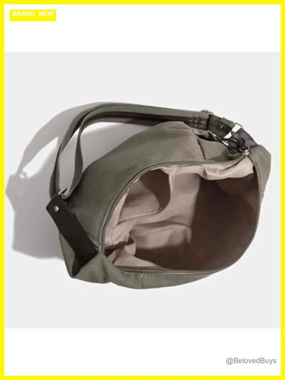Canvas Shoulder Bag Lace Trim Crossbody Messenger Bow Accent
